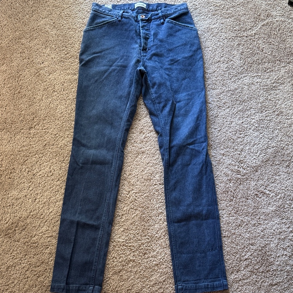 Taylor Stitch Men's Dark Blue Slim Jeans